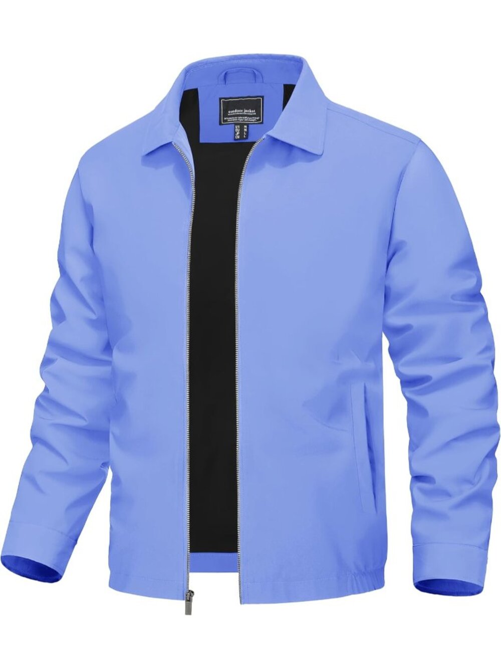 🆕Men's Royal Blue Lightweight Jacket Fall Water Repellent Windbreaker Jackets